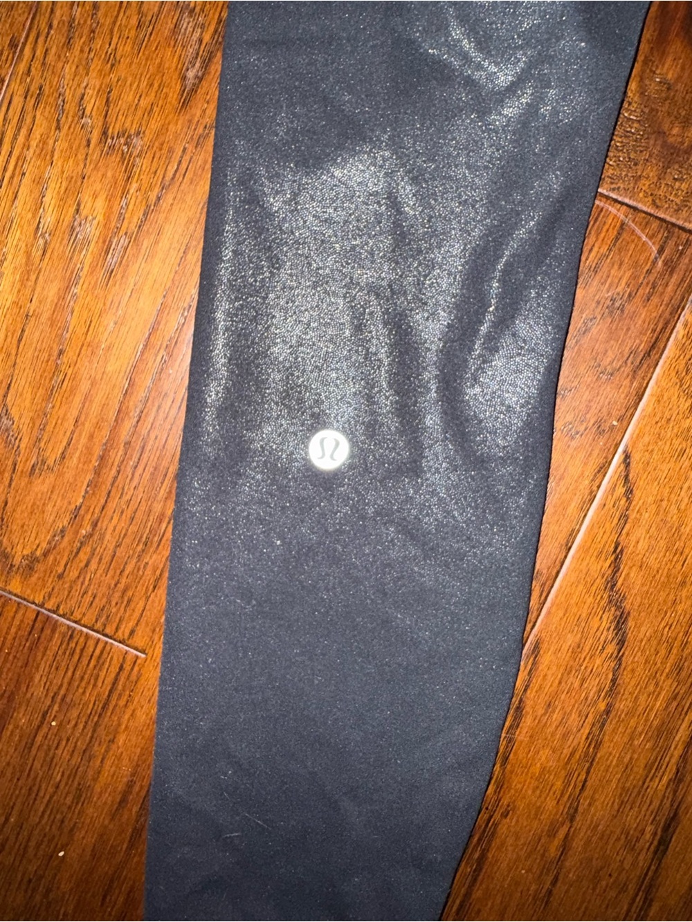 lululemon athletica Black Leggings with Reflective Logo